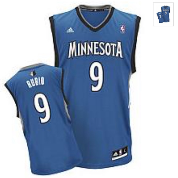 Men’s Minnesota Timberwolves Rubio Jersey - Picture 1 of 7